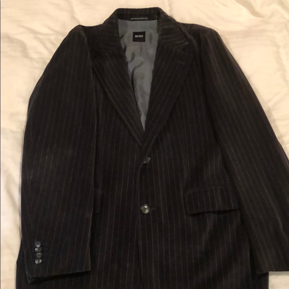Suede sports jacket